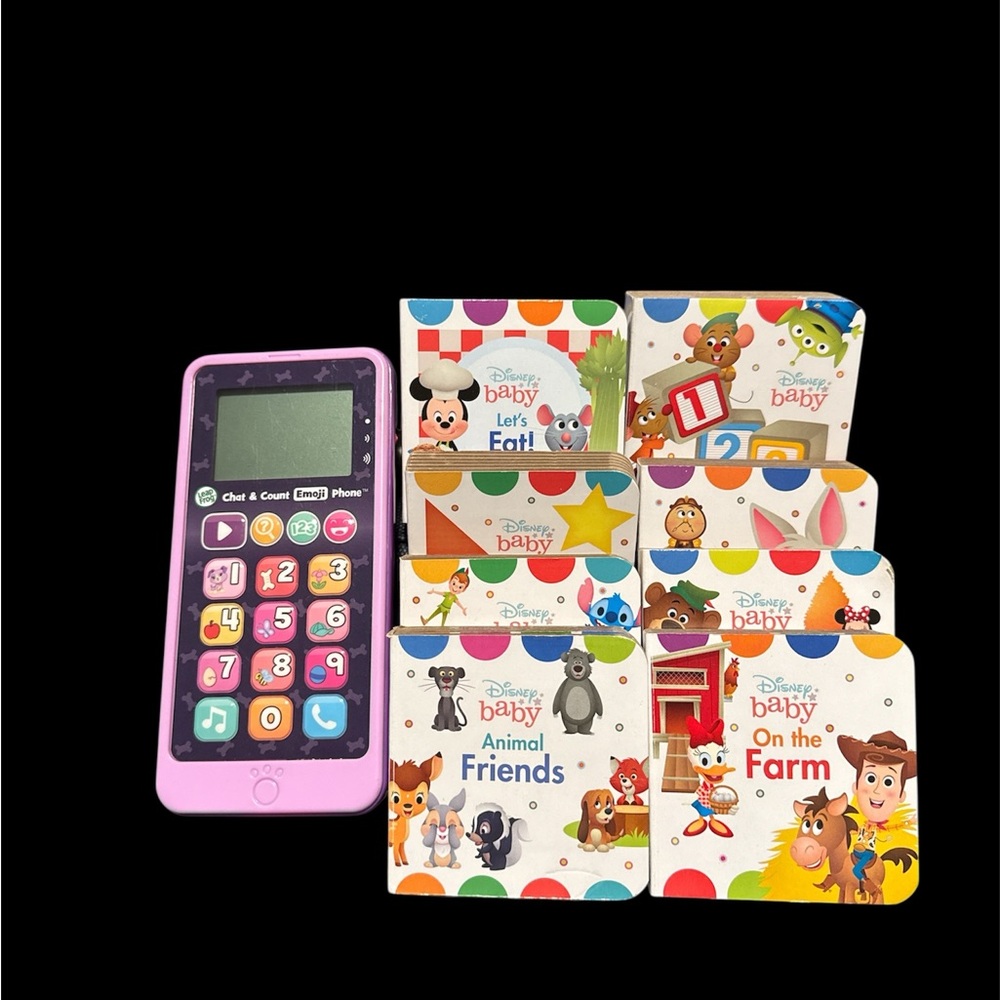 Disney Baby: Let’s Play Books and Leapfrog count & Emoji Phone